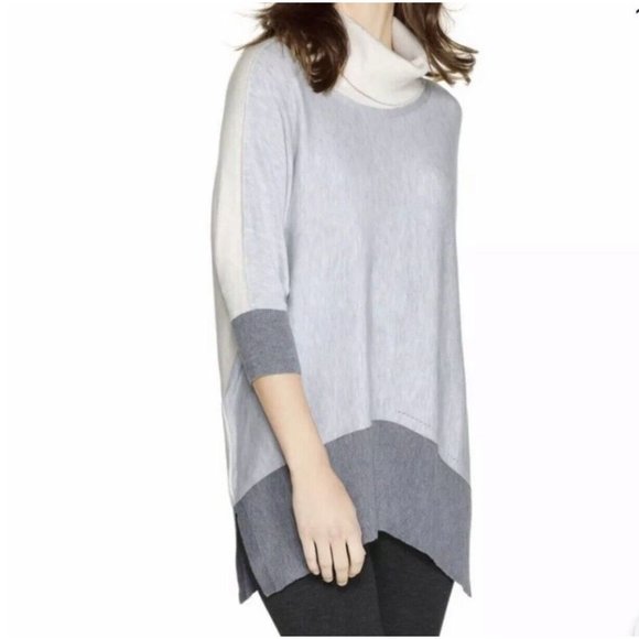 White House Black Market Sweater Women's XL X-Large Dolman Sleeves Colorblock - Picture 3 of 16